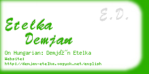 etelka demjan business card